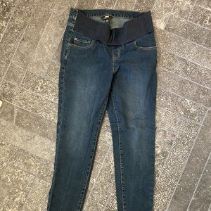 Dark blue maternity jeans, skinny